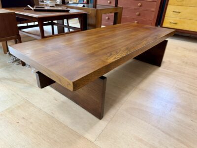 Brutalist Wooden Bench / Coffee Table by Lane