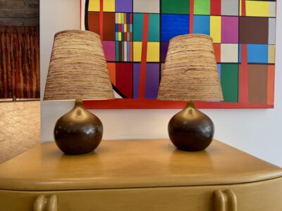 Vintage Pair of Lotte & Gunnar Bostlund Table Lamps