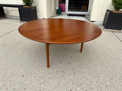 Scandinavian Teak Round Coffee Table