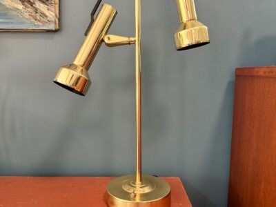 Mid Century Brass Task Desk Lamp in the style of Thurston