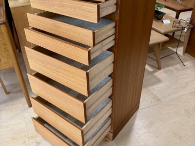 Danish Teak Highboy Lingerie Chest by Arne Wahl Iversen