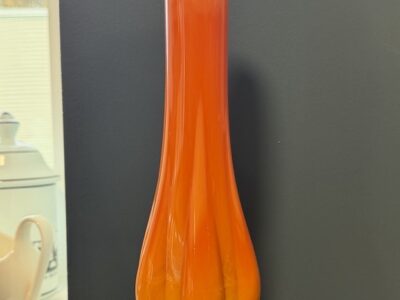 Vintage L.E. Smith Bittersweet Swung Glass Vase